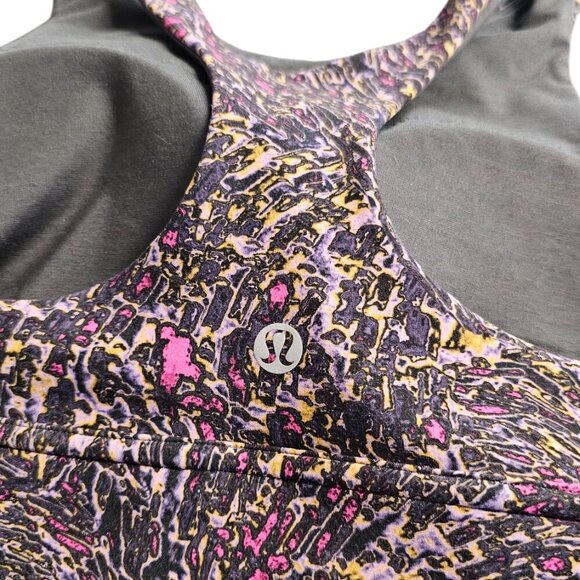 Lululemon Wunder Train Long-Line Bra Med Support, C/D Cups Topography Multi, 8 - Picture 3 of 6